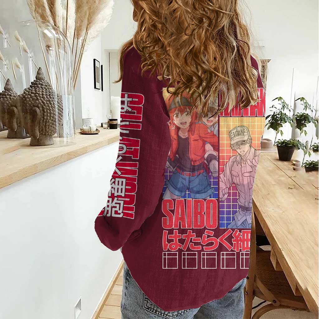 Cells at Work Women Casual Shirt Japan Anime Style - The Mazicc