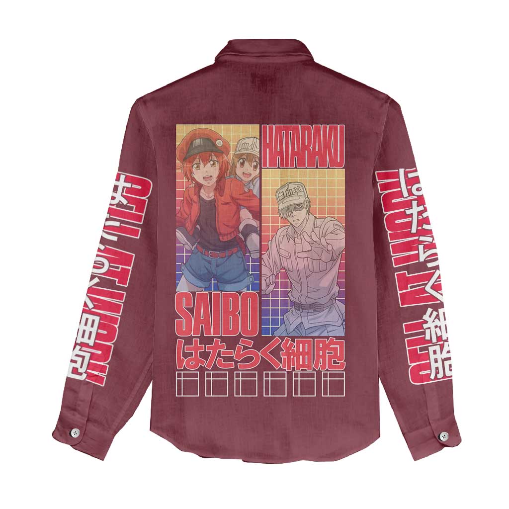 Cells at Work Women Casual Shirt Japan Anime Style - The Mazicc