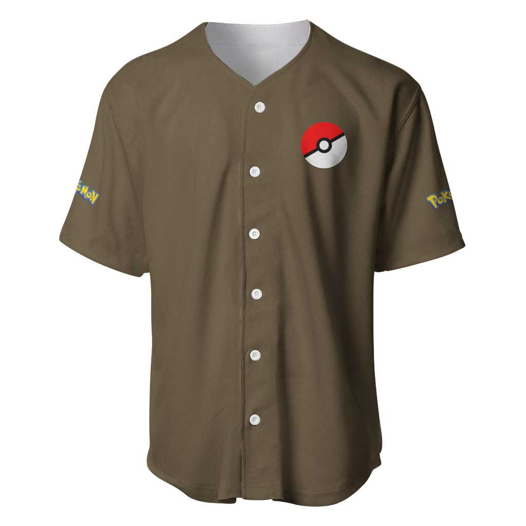 Rock Type Poke Baseball Jersey Japan Anime Style - The Mazicc