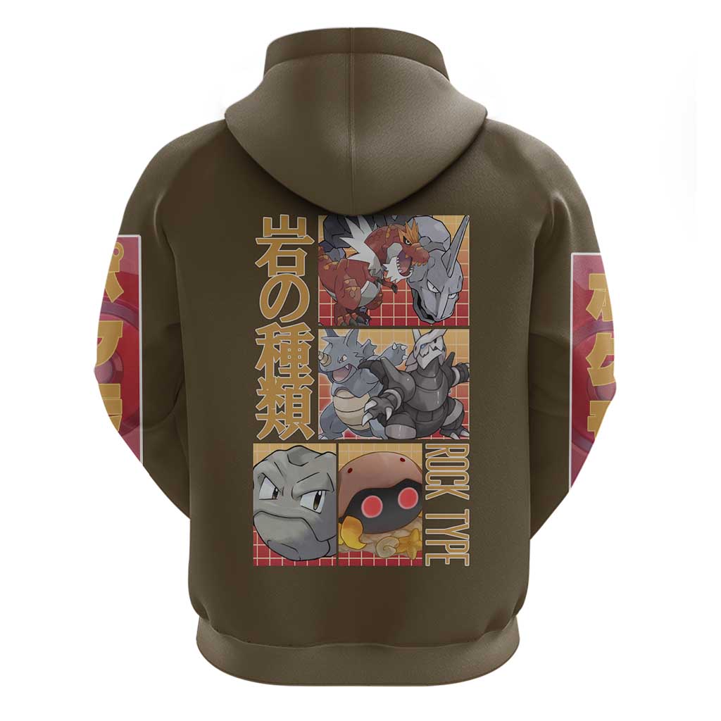 Rock Type Poke Hoodie Japan Anime Style - The Mazicc