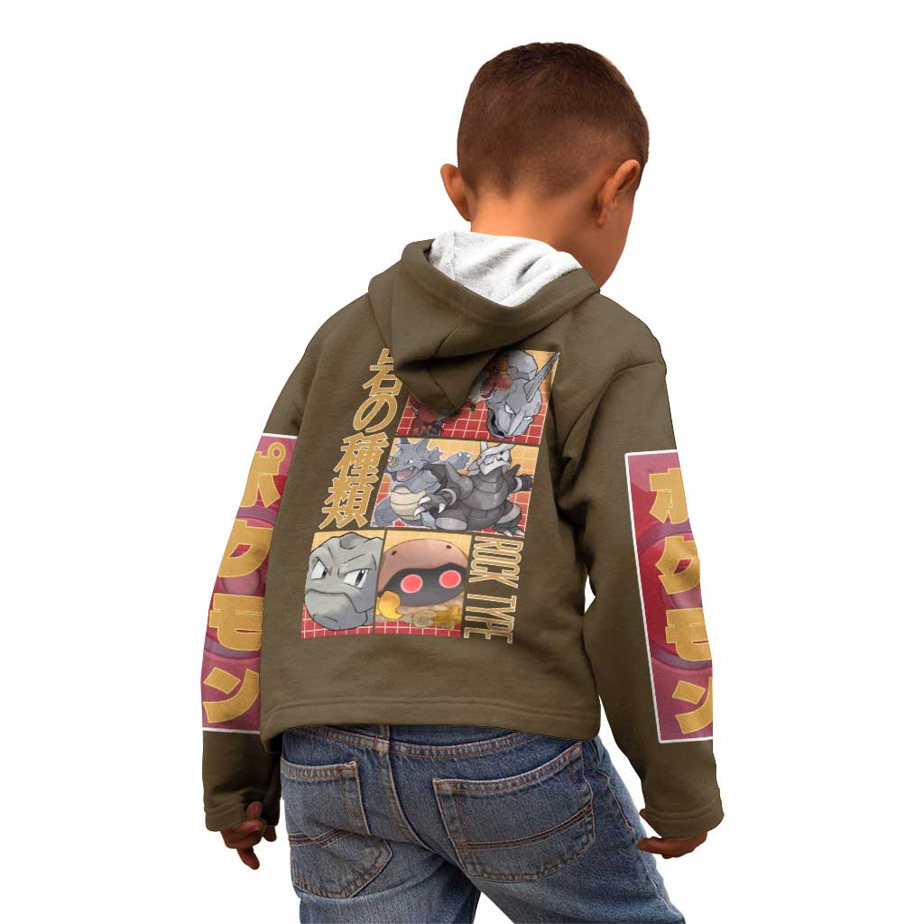 Rock Type Poke Kid Hoodie Japan Anime Style - The Mazicc