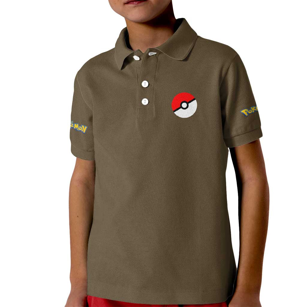 Rock Type Poke Kid Polo Shirt Japan Anime Style - The Mazicc