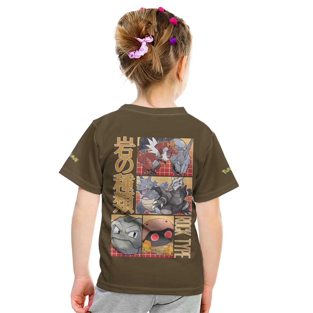 Rock Type Poke Kid T Shirt Japan Anime Style - The Mazicc