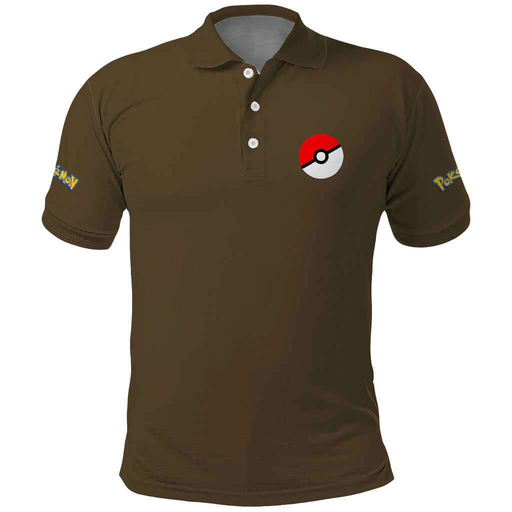 Rock Type Poke Polo Shirt Japan Anime Style - The Mazicc