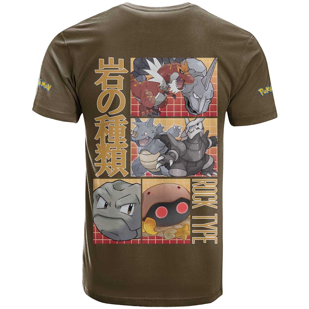 Rock Type Poke T Shirt Japan Anime Style - The Mazicc