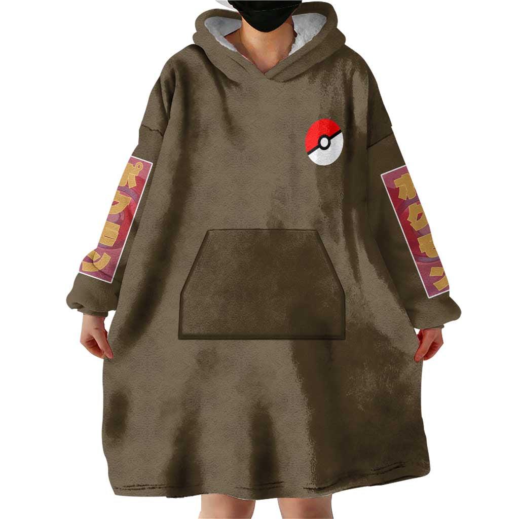 Rock Type Poke Wearable Blanket Hoodie Japan Anime Style - The Mazicc