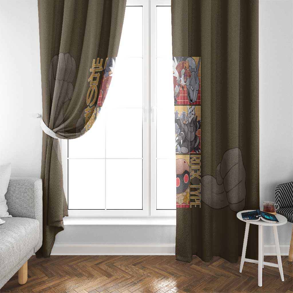 Rock Type Poke Window Curtain Japan Anime Style - The Mazicc