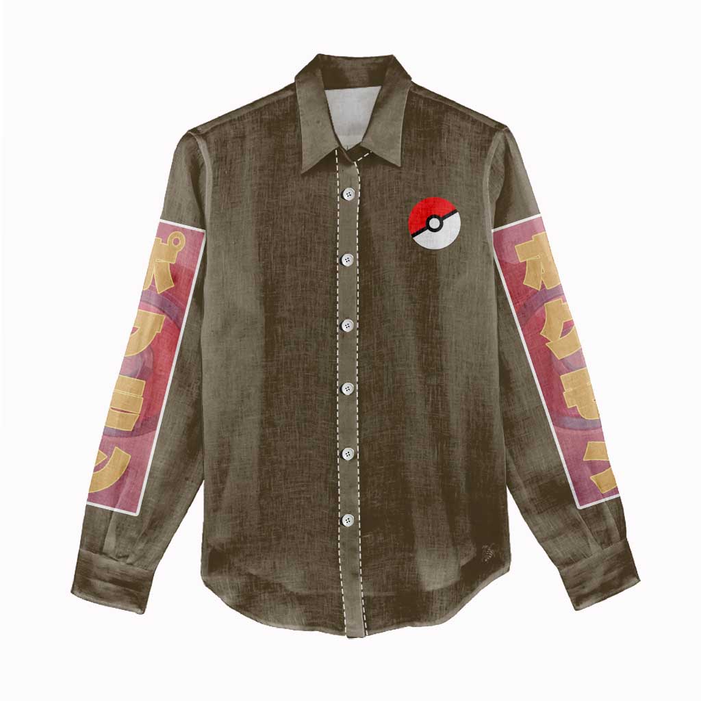 Rock Type Poke Women Casual Shirt Japan Anime Style - The Mazicc