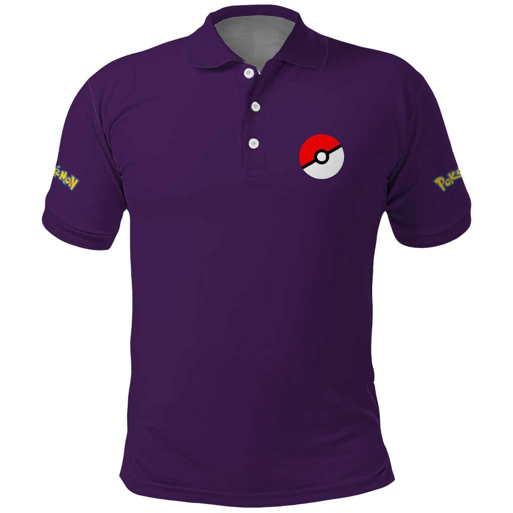 Psychic Type Poke Polo Shirt Japan Anime Style - The Mazicc