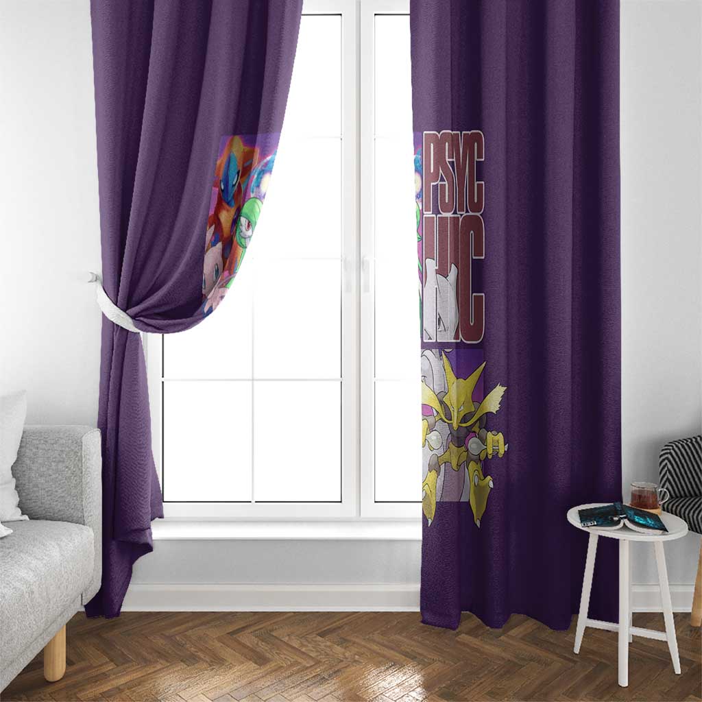Psychic Type Poke Window Curtain Japan Anime Style - The Mazicc