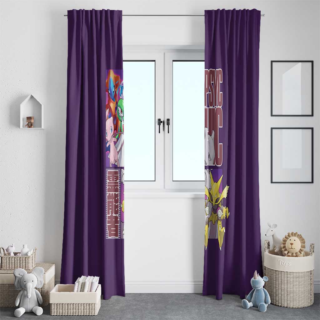 Psychic Type Poke Window Curtain Japan Anime Style - The Mazicc