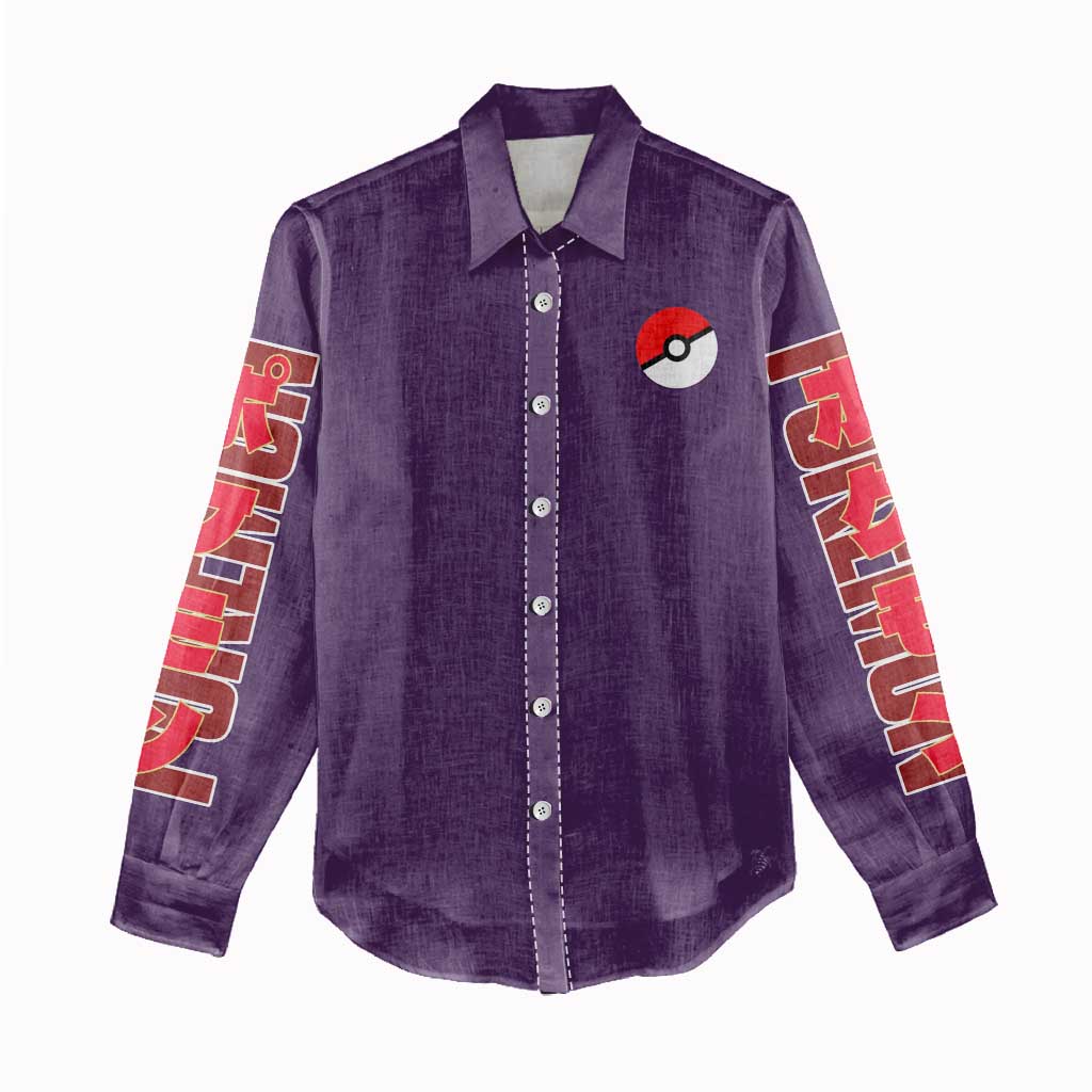 Psychic Type Poke Women Casual Shirt Japan Anime Style - The Mazicc