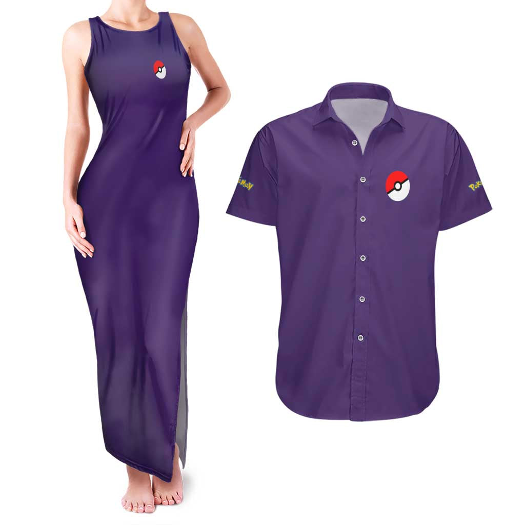 Plusle and Minun Poke Couples Matching Tank Maxi Dress and Hawaiian Shirt Japan Anime Style - The Mazicc
