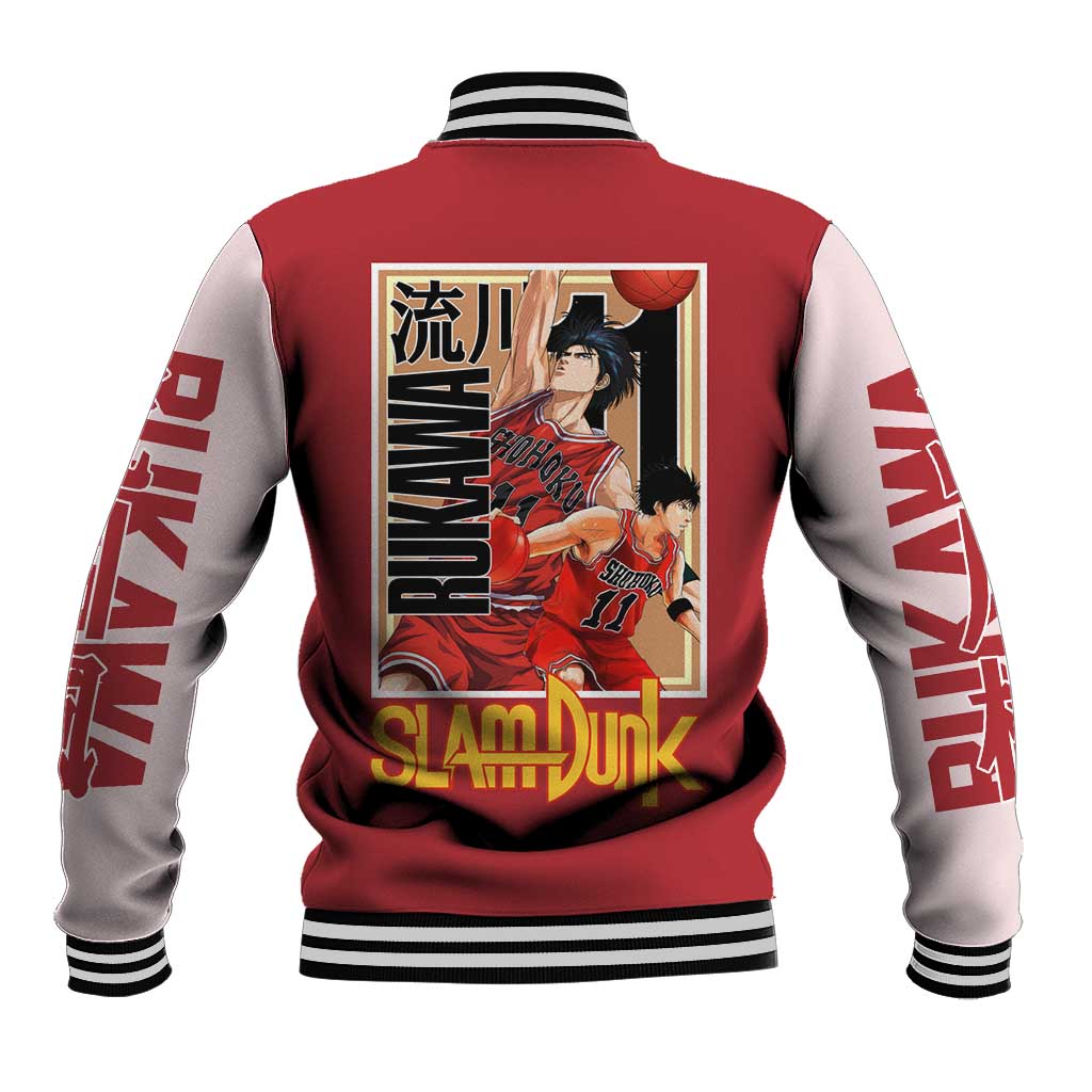 Kaede Rukawa Slam Dunk Baseball Jacket Japan Anime Style - The Mazicc