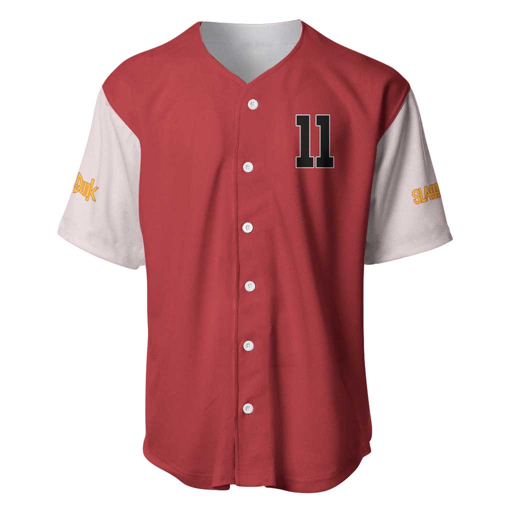 Kaede Rukawa Slam Dunk Baseball Jersey Japan Anime Style - The Mazicc