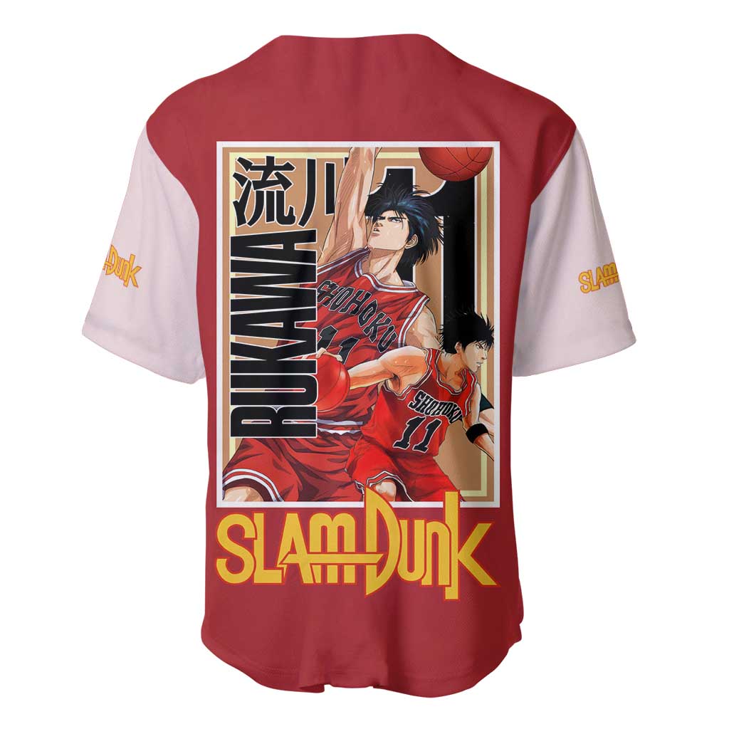 Kaede Rukawa Slam Dunk Baseball Jersey Japan Anime Style - The Mazicc