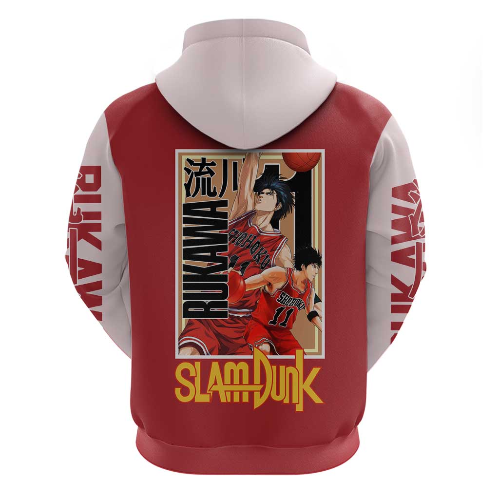 Kaede Rukawa Slam Dunk Hoodie Japan Anime Style - The Mazicc