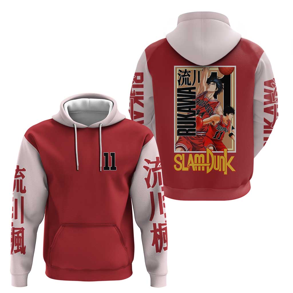 Kaede Rukawa Slam Dunk Hoodie Japan Anime Style - The Mazicc