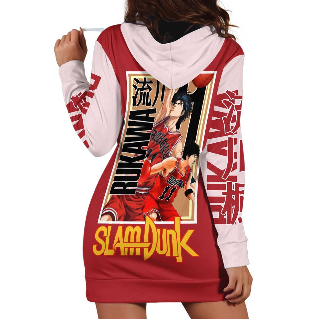 Kaede Rukawa Slam Dunk Hoodie Dress Japan Anime Style - The Mazicc