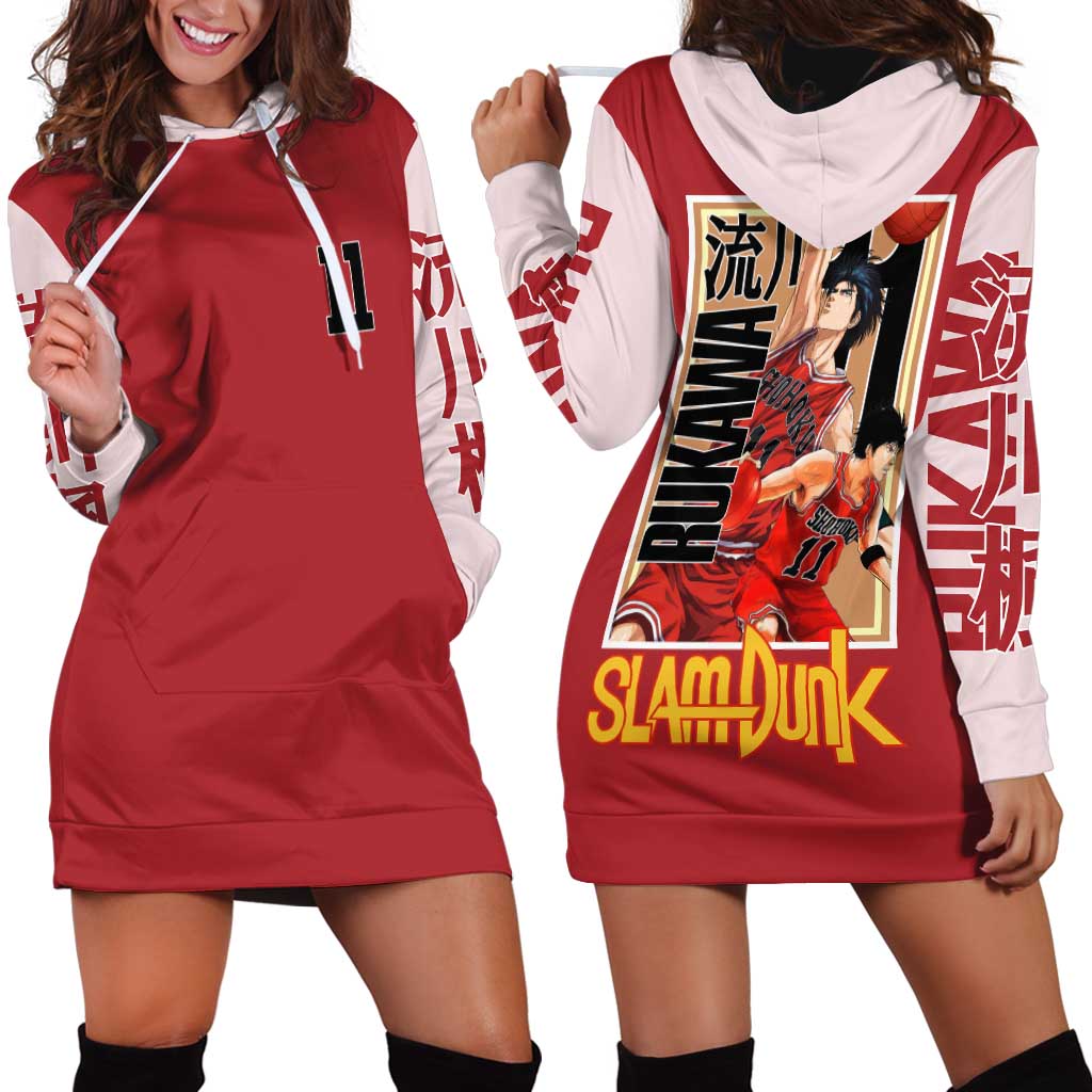 Kaede Rukawa Slam Dunk Hoodie Dress Japan Anime Style - The Mazicc