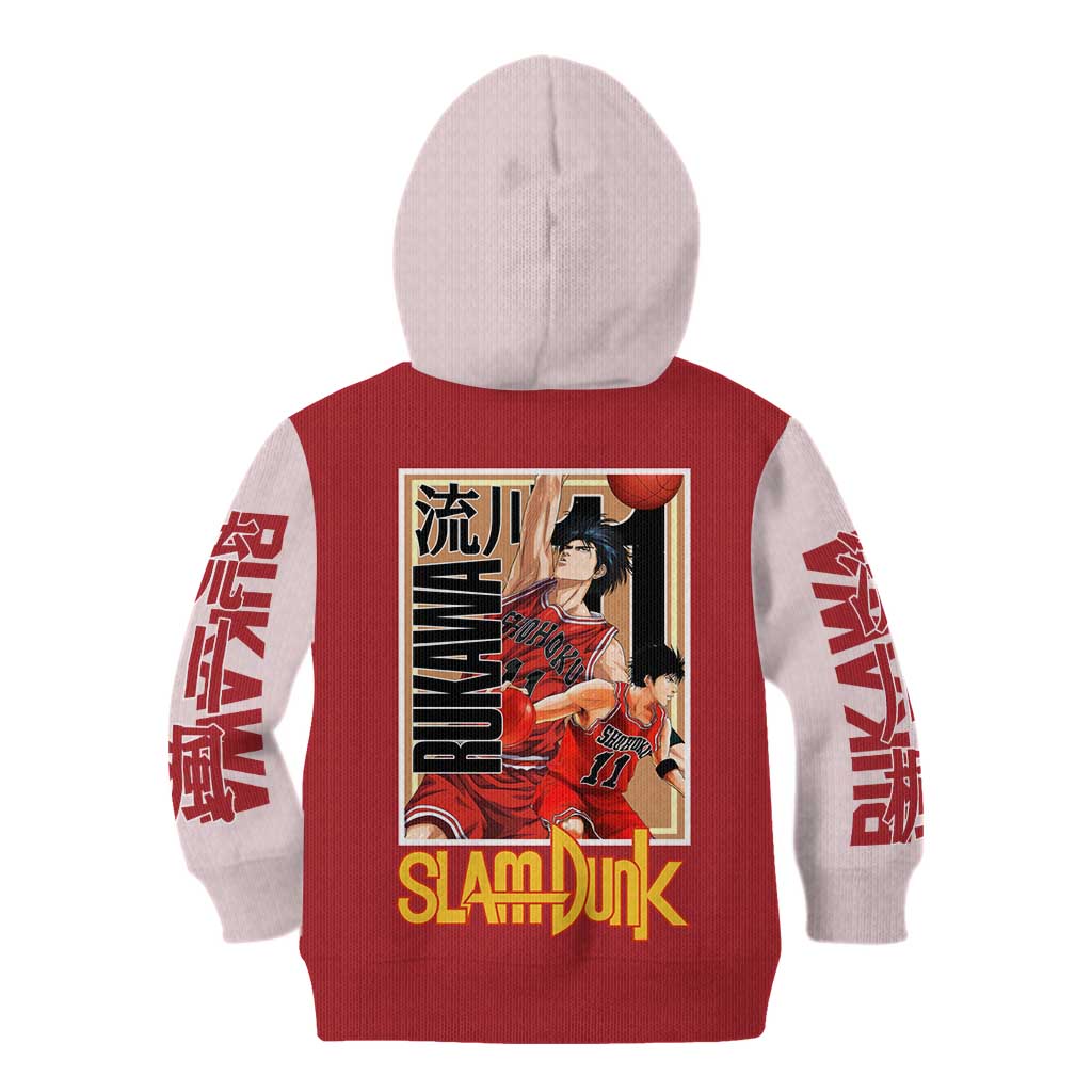 Kaede Rukawa Slam Dunk Kid Hoodie Japan Anime Style - The Mazicc