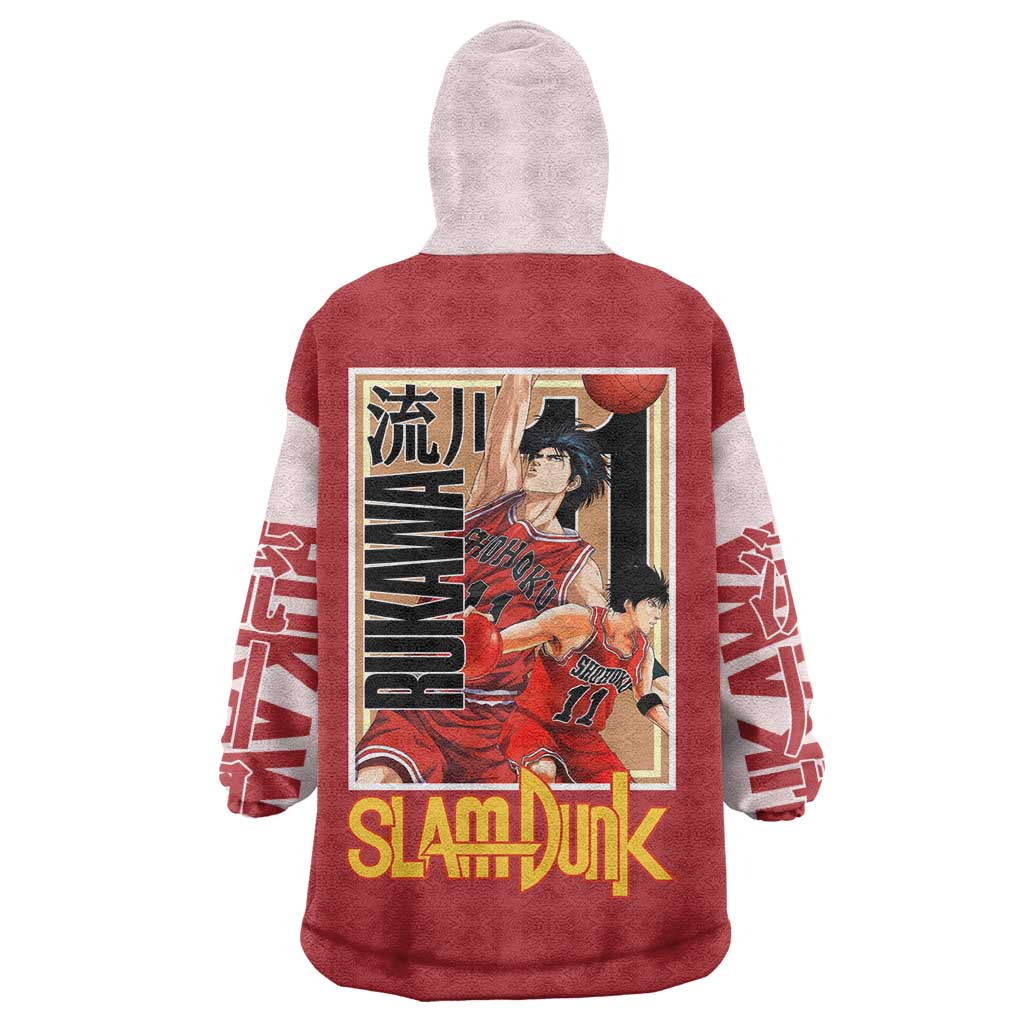 Kaede Rukawa Slam Dunk Wearable Blanket Hoodie Japan Anime Style - The Mazicc