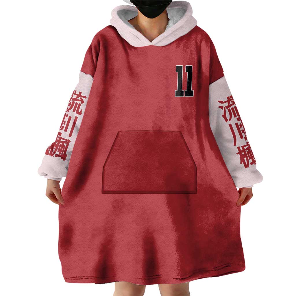 Kaede Rukawa Slam Dunk Wearable Blanket Hoodie Japan Anime Style - The Mazicc