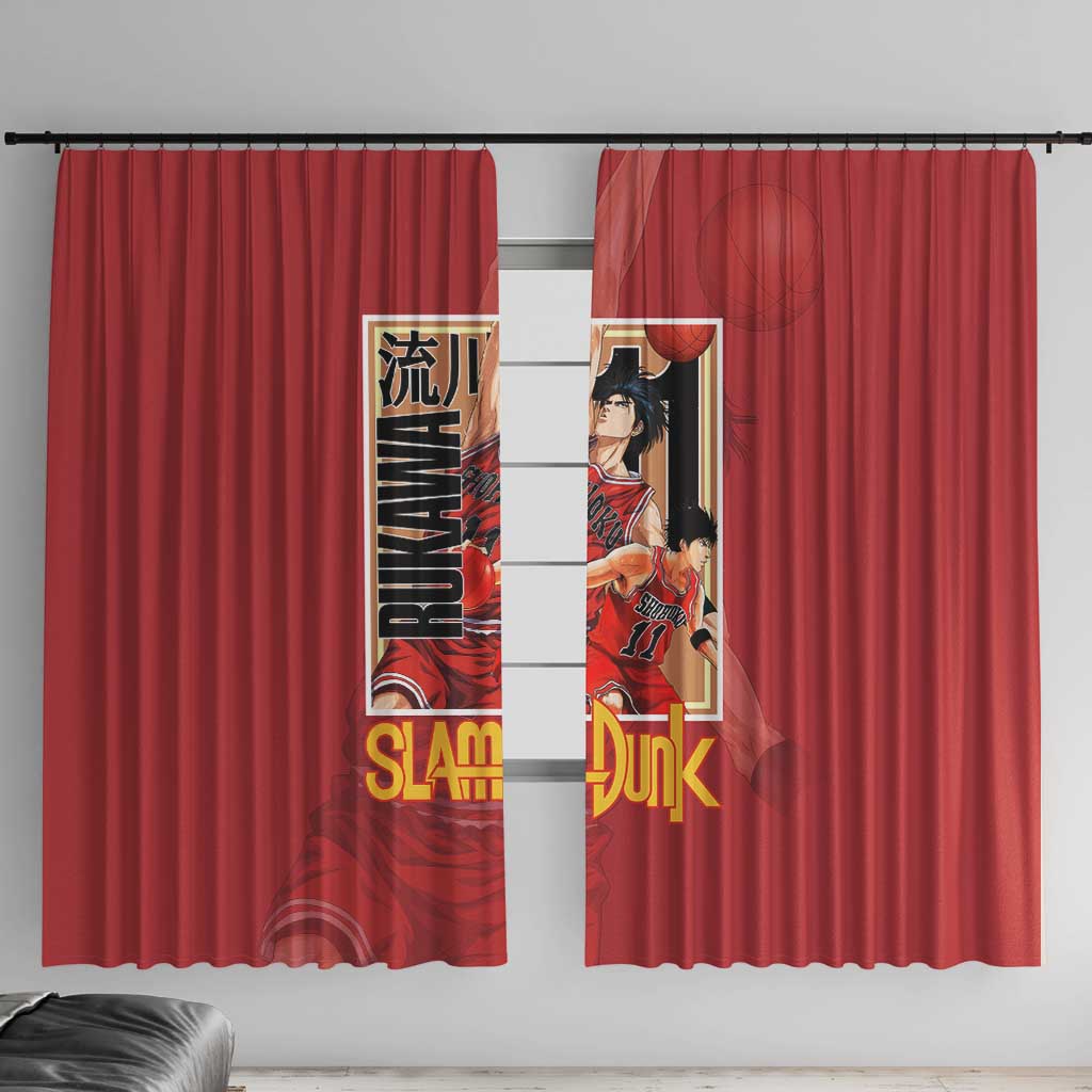 Kaede Rukawa Slam Dunk Window Curtain Japan Anime Style - The Mazicc