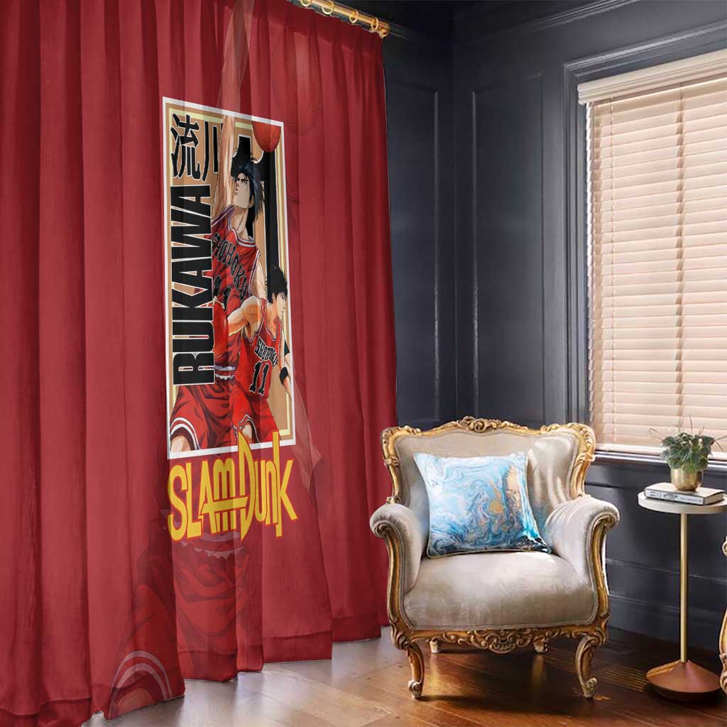 Kaede Rukawa Slam Dunk Window Curtain Japan Anime Style - The Mazicc