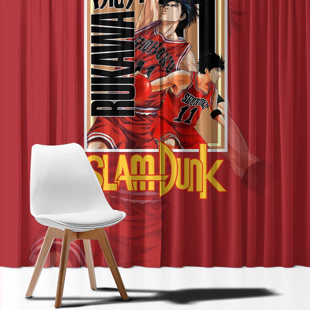 Kaede Rukawa Slam Dunk Window Curtain Japan Anime Style - The Mazicc