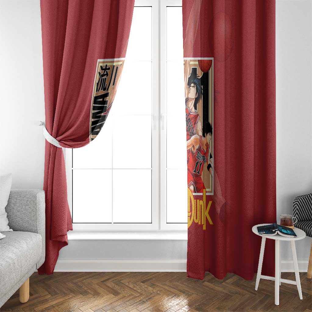 Kaede Rukawa Slam Dunk Window Curtain Japan Anime Style - The Mazicc