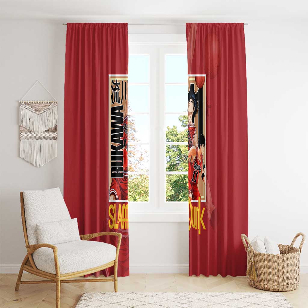Kaede Rukawa Slam Dunk Window Curtain Japan Anime Style - The Mazicc