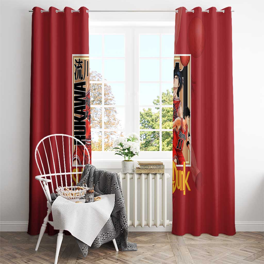 Kaede Rukawa Slam Dunk Window Curtain Japan Anime Style - The Mazicc