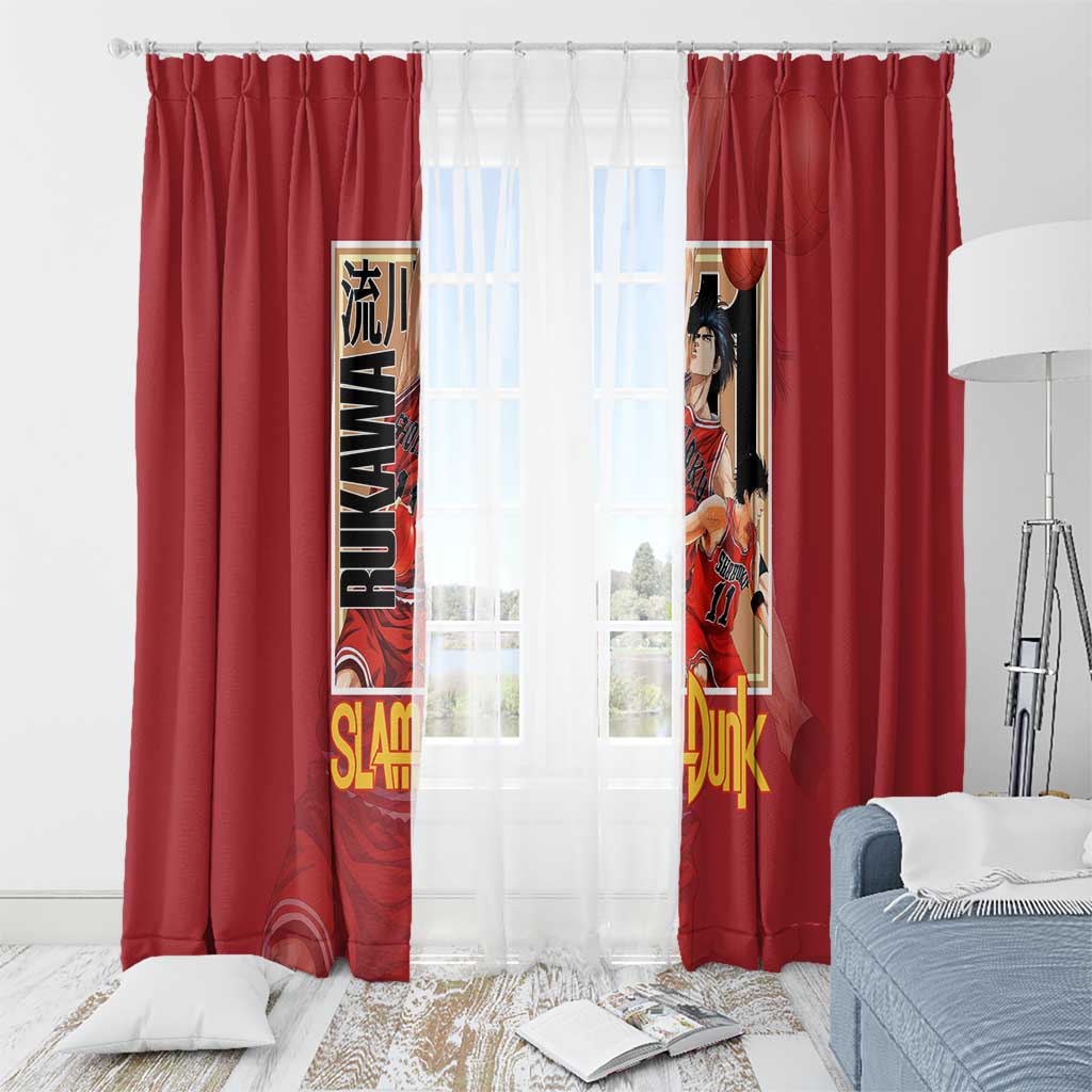 Kaede Rukawa Slam Dunk Window Curtain Japan Anime Style - The Mazicc