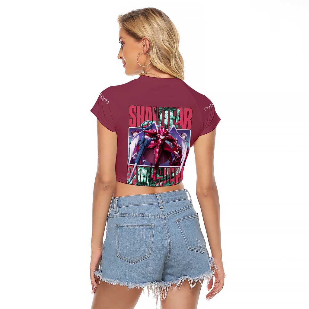 Shalltear Bloodfallen Overlord Raglan Cropped T Shirt Japan Anime Style - The Mazicc