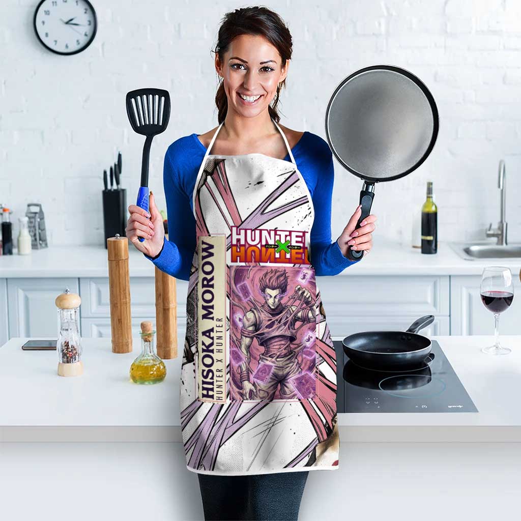 Hisoka Morow Playing Card Theme Apron with Magic Aura and Artistic Anime Illustration - The Mazicc