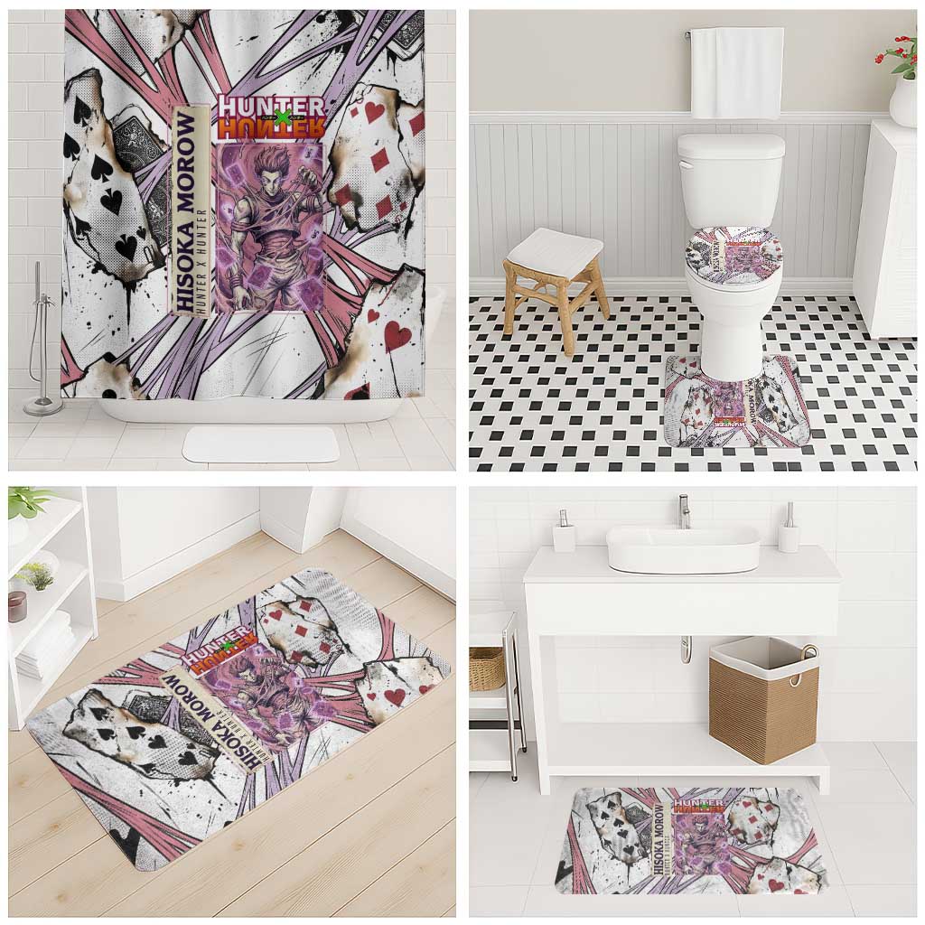 Hisoka Morow Playing Card Theme Bathroom Set with Magic Aura and Artistic Anime Illustration - The Mazicc