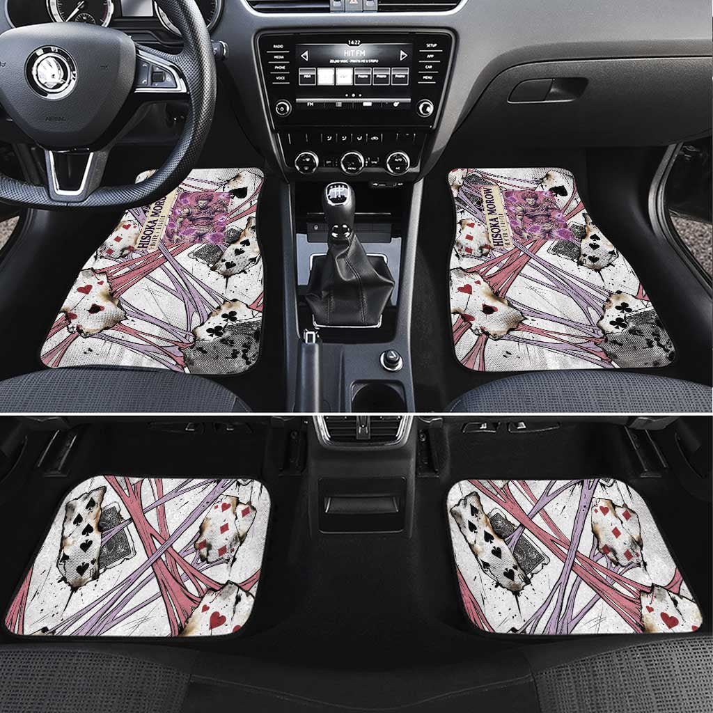 Hisoka Morow Playing Card Theme Car Mats with Magic Aura and Artistic Anime Illustration - The Mazicc