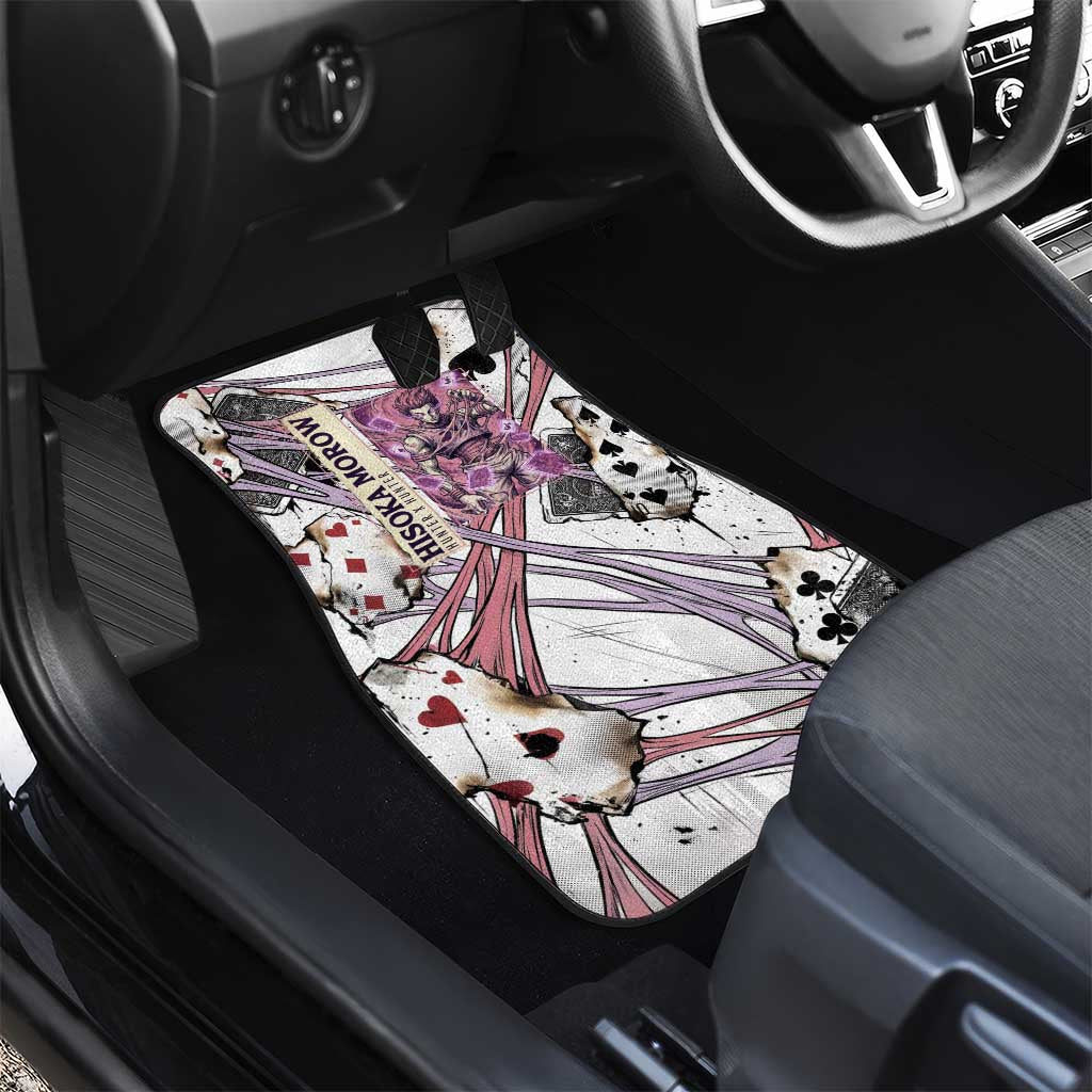 Hisoka Morow Playing Card Theme Car Mats with Magic Aura and Artistic Anime Illustration - The Mazicc