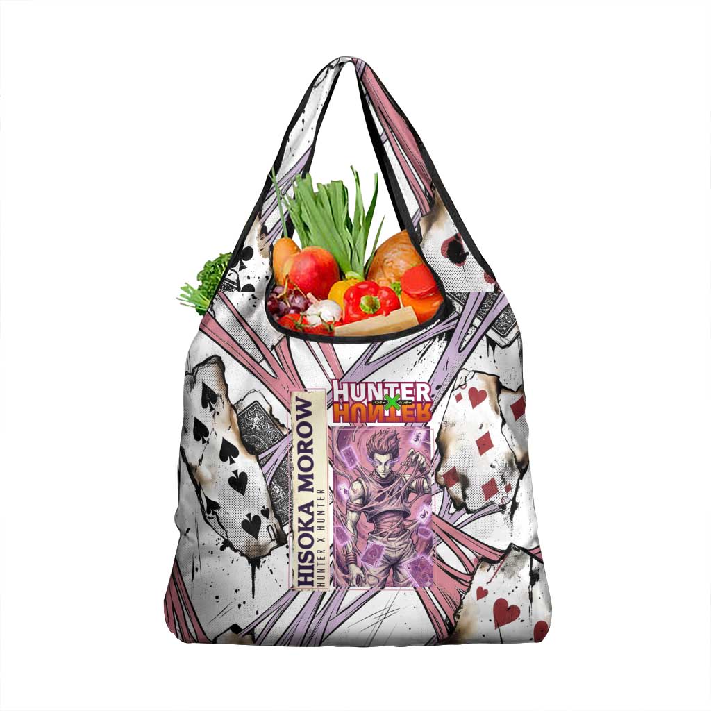 Hisoka Morow Playing Card Theme Grocery Bag with Magic Aura and Artistic Anime Illustration - The Mazicc