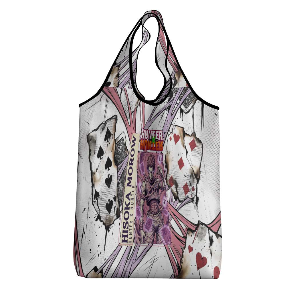 Hisoka Morow Playing Card Theme Grocery Bag with Magic Aura and Artistic Anime Illustration - The Mazicc