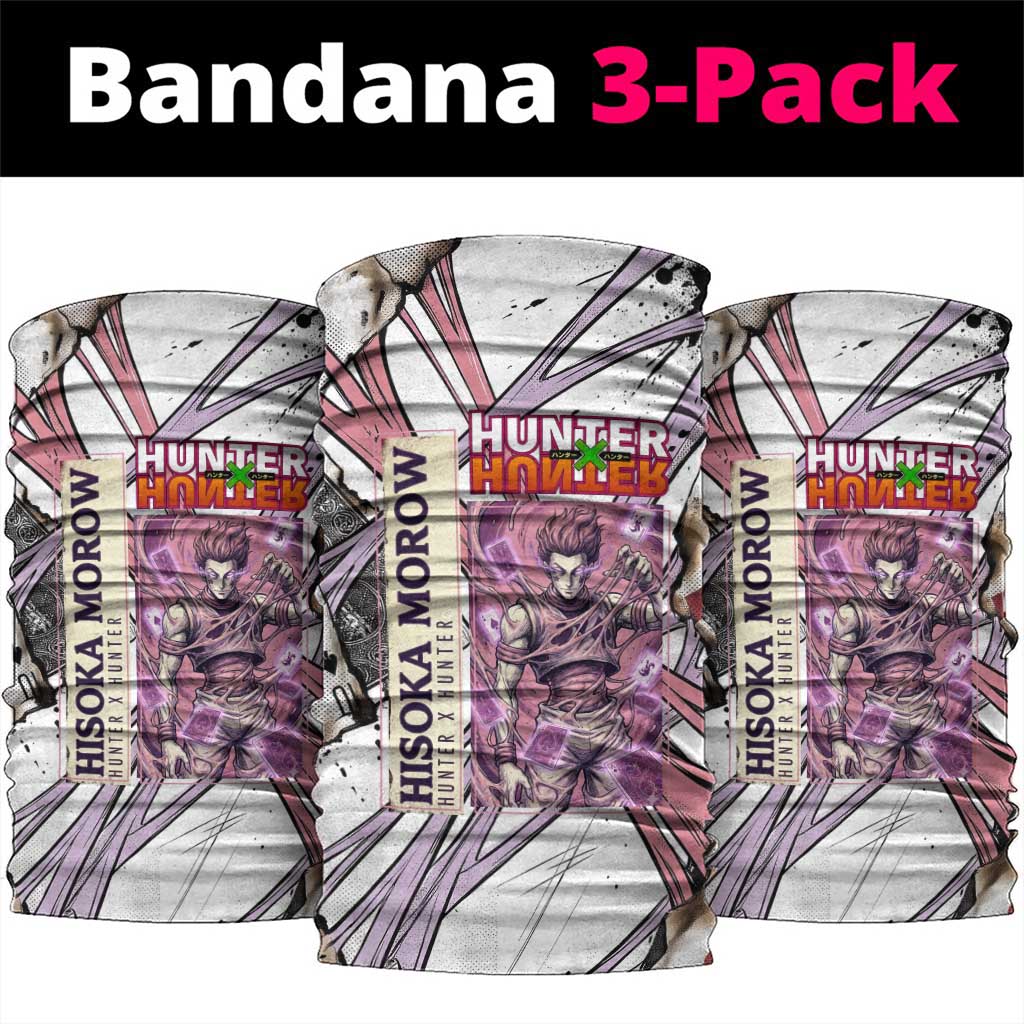 Hisoka Morow Playing Card Theme Neck Gaiter with Magic Aura and Artistic Anime Illustration - The Mazicc