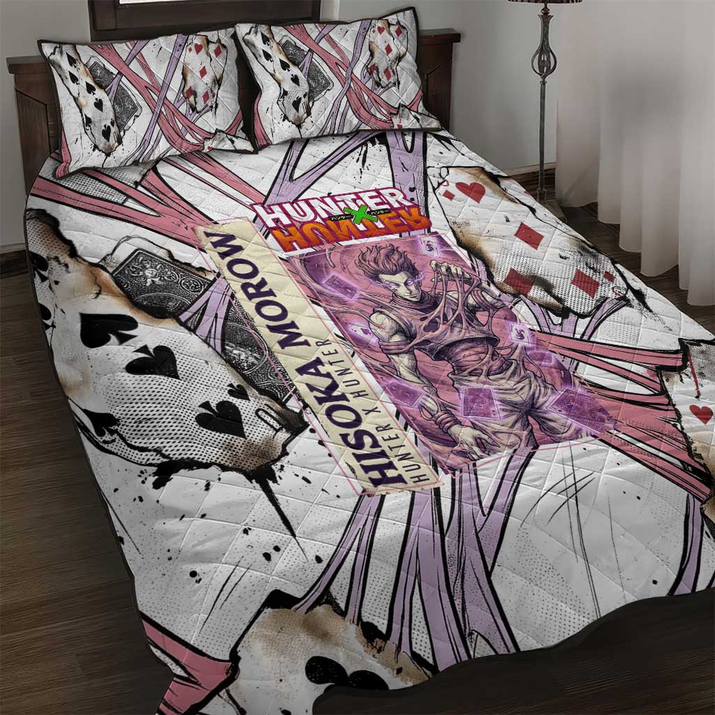 Hisoka Morow Playing Card Theme Quilt Bed Set with Magic Aura and Artistic Anime Illustration - The Mazicc