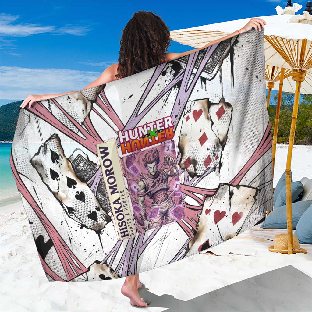 Hisoka Morow Playing Card Theme Sarong with Magic Aura and Artistic Anime Illustration - The Mazicc