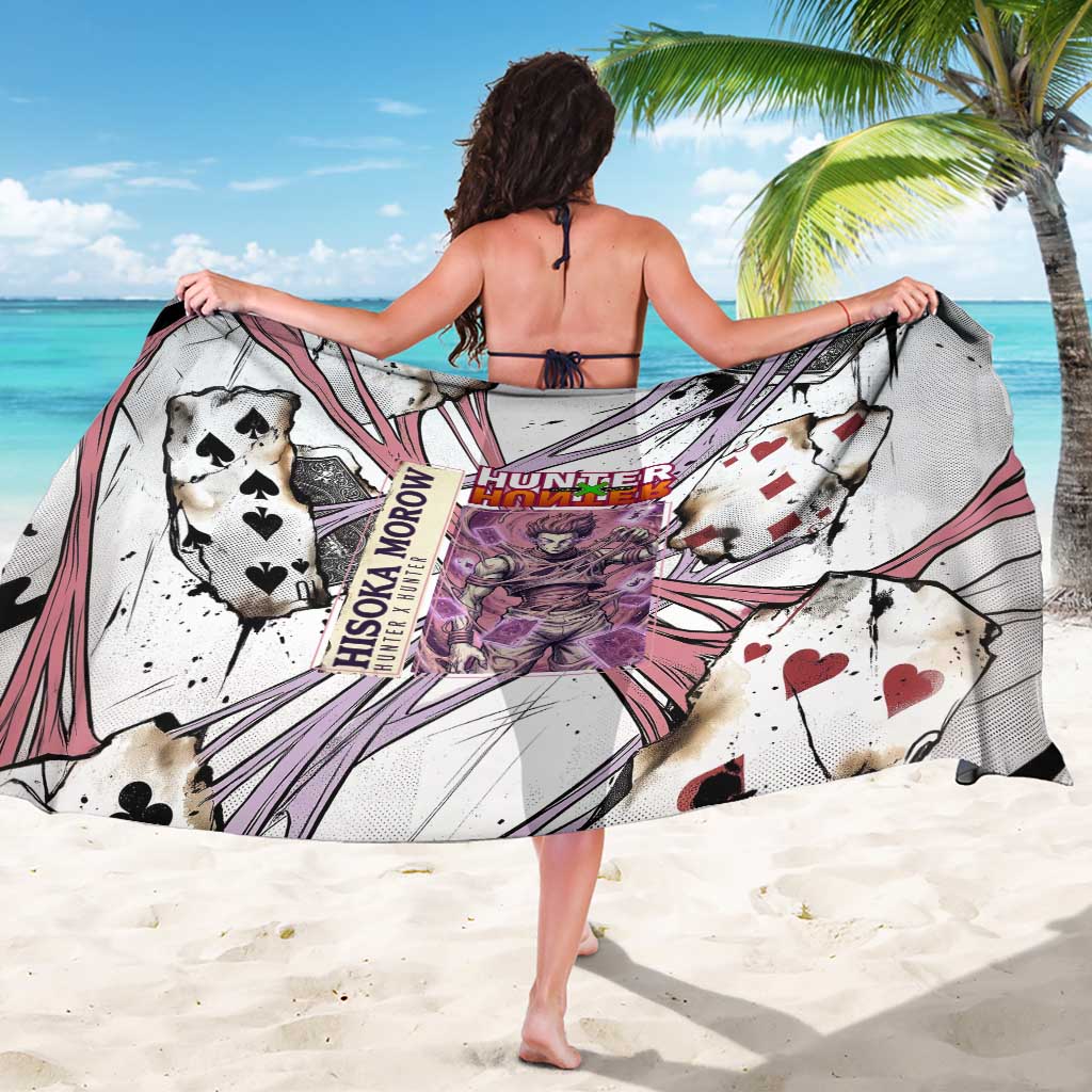 Hisoka Morow Playing Card Theme Sarong with Magic Aura and Artistic Anime Illustration - The Mazicc