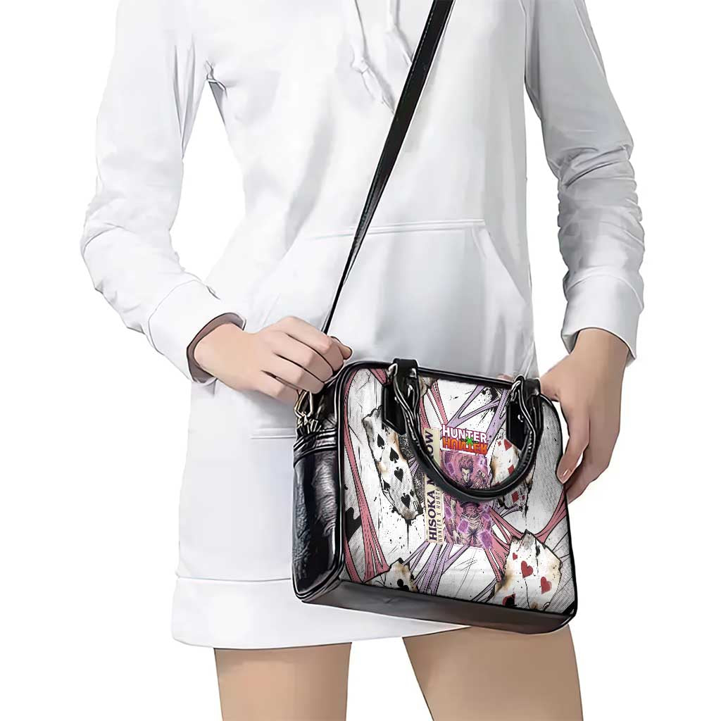 Hisoka Morow Playing Card Theme Shoulder Handbag with Magic Aura and Artistic Anime Illustration - The Mazicc