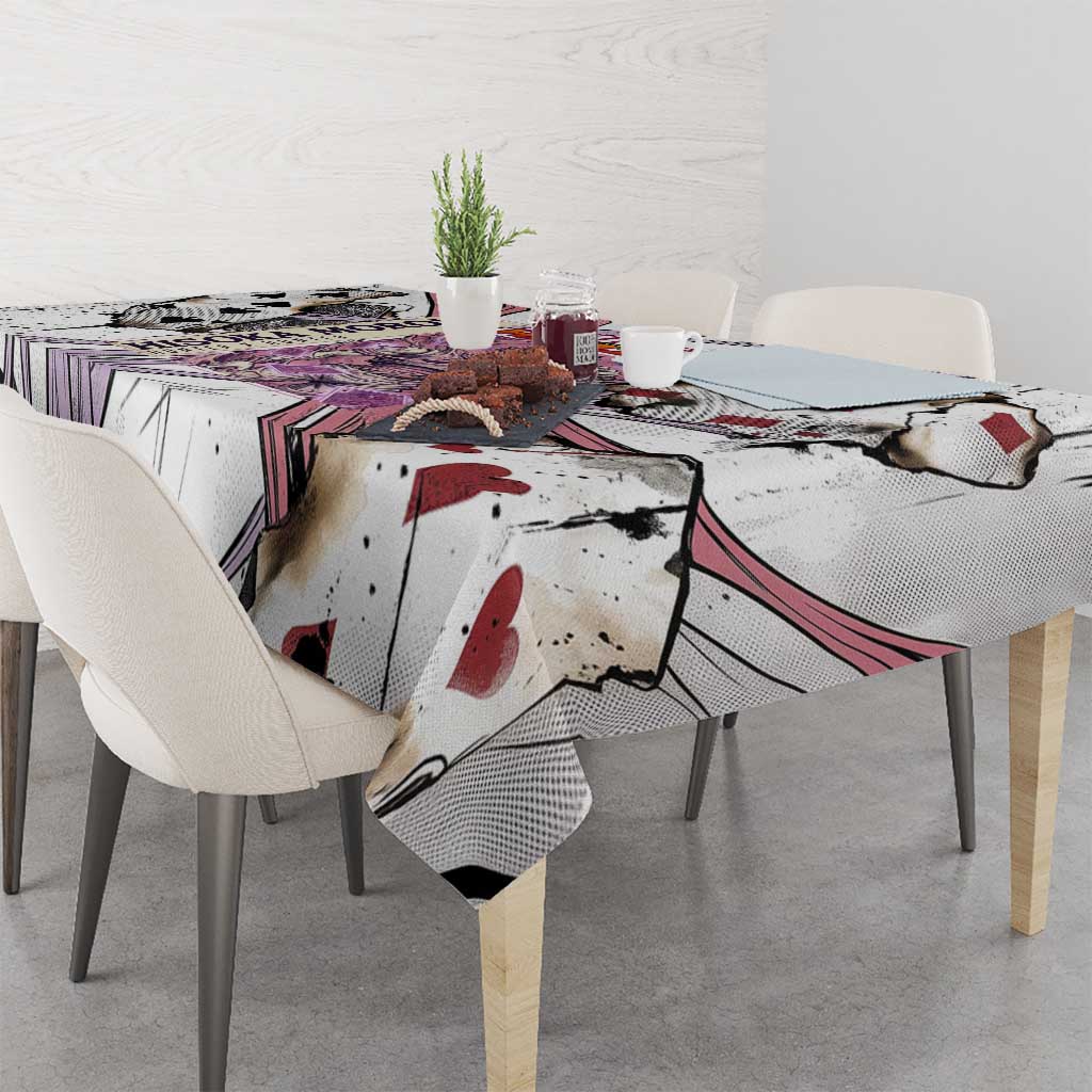 Hisoka Morow Playing Card Theme Tablecloth with Magic Aura and Artistic Anime Illustration - The Mazicc