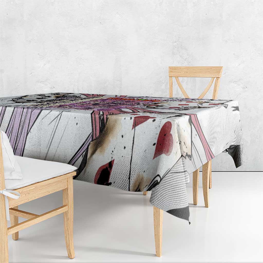 Hisoka Morow Playing Card Theme Tablecloth with Magic Aura and Artistic Anime Illustration - The Mazicc