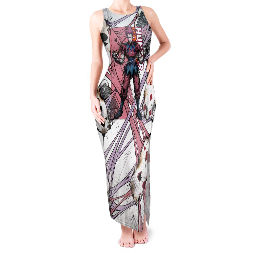 Hisoka Morow Playing Card Theme Tank Maxi Dress with Magic Aura and Artistic Anime Illustration - The Mazicc