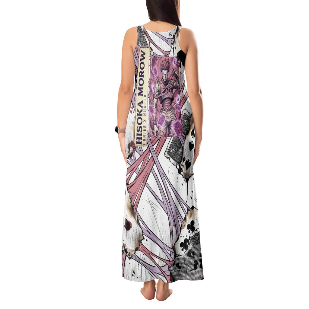 Hisoka Morow Playing Card Theme Tank Maxi Dress with Magic Aura and Artistic Anime Illustration - The Mazicc